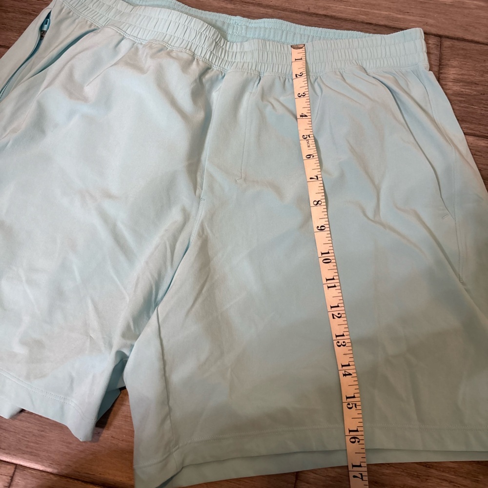 Lululemon Pace Breaker Linerless Short 7" Cyan Blue Training Athletic Gorpcore - Picture 11 of 11
